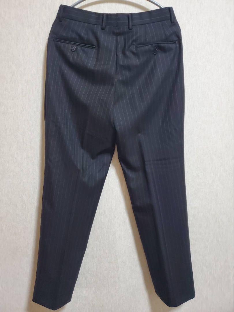 beams ビームス　 スーツ ストライプ　44 黒　シングル　メンズ