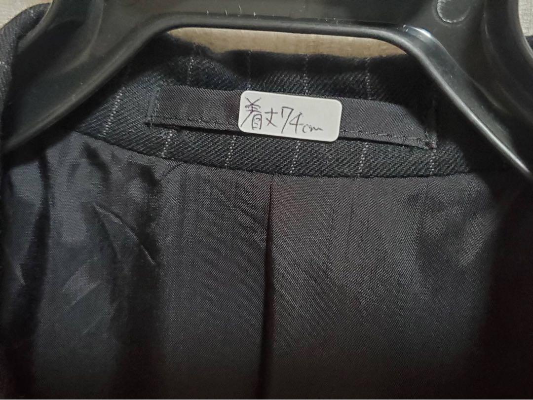 beams ビームス　 スーツ ストライプ　44 黒　シングル　メンズ