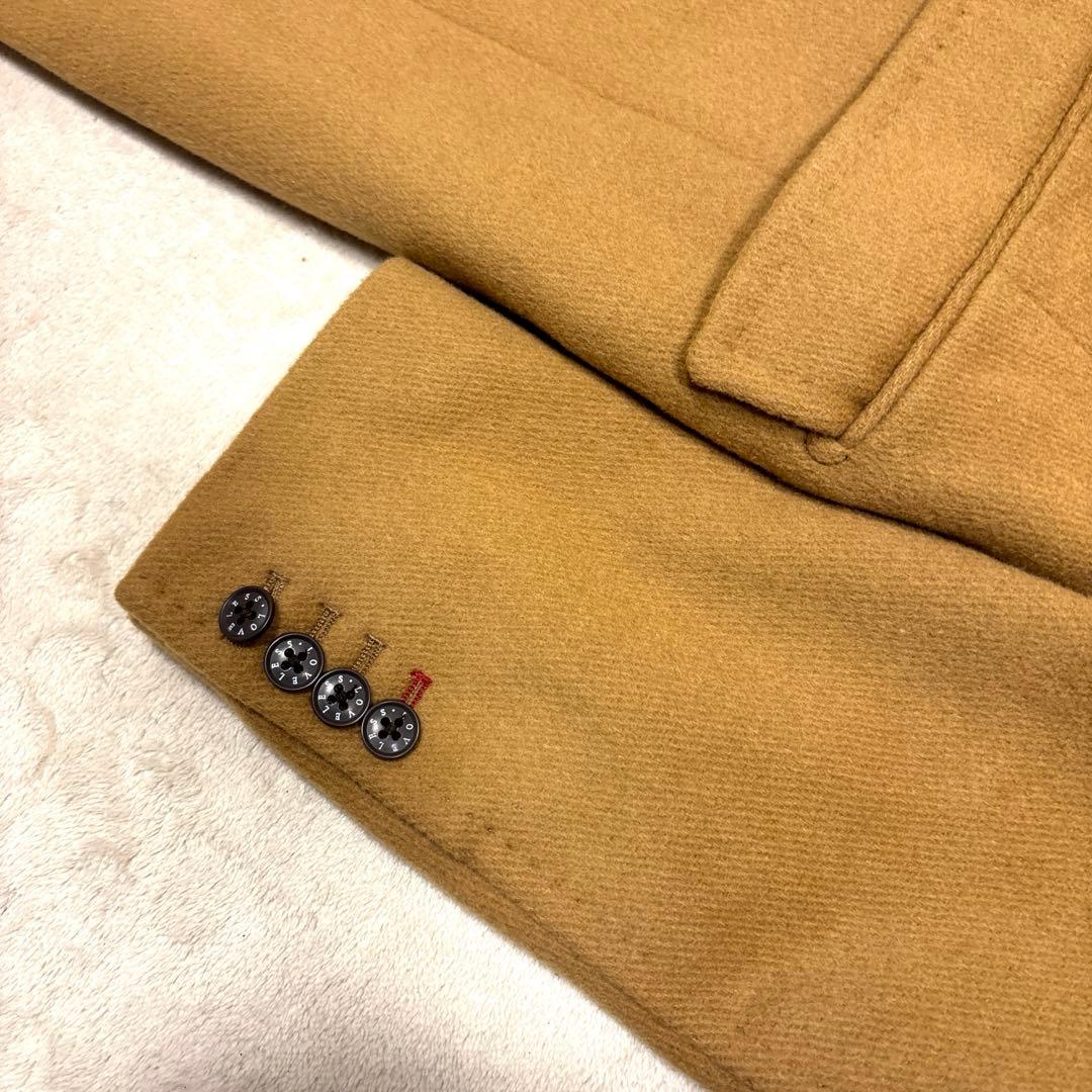 美品】ラブレス ロングチェスターコート ウール 本切羽 ベージュ M