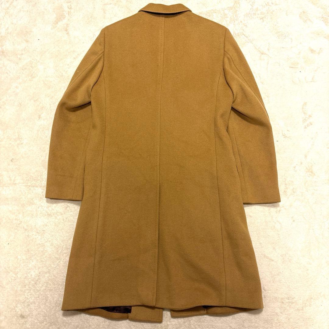 美品】ラブレス ロングチェスターコート ウール 本切羽 ベージュ M