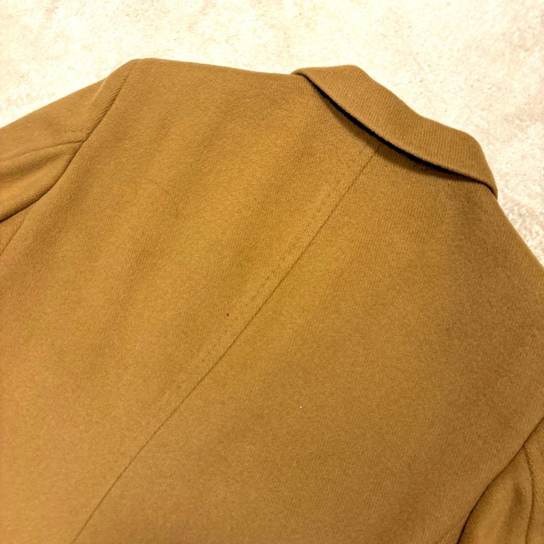 美品】ラブレス ロングチェスターコート ウール 本切羽 ベージュ M