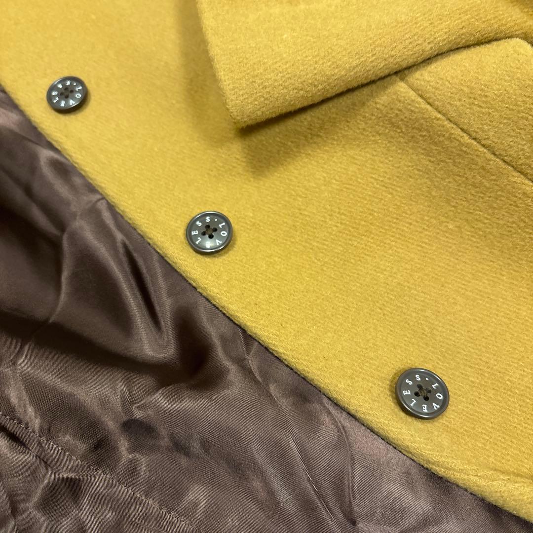 【美品】ラブレス ロングチェスターコート ウール 本切羽 ベージュ M 美品】ラブレス ロングチェスターコート ウール 本切羽 ベージュ M