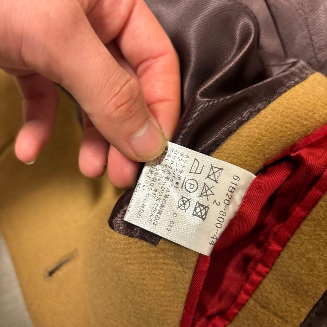 美品】ラブレス ロングチェスターコート ウール 本切羽 ベージュ M