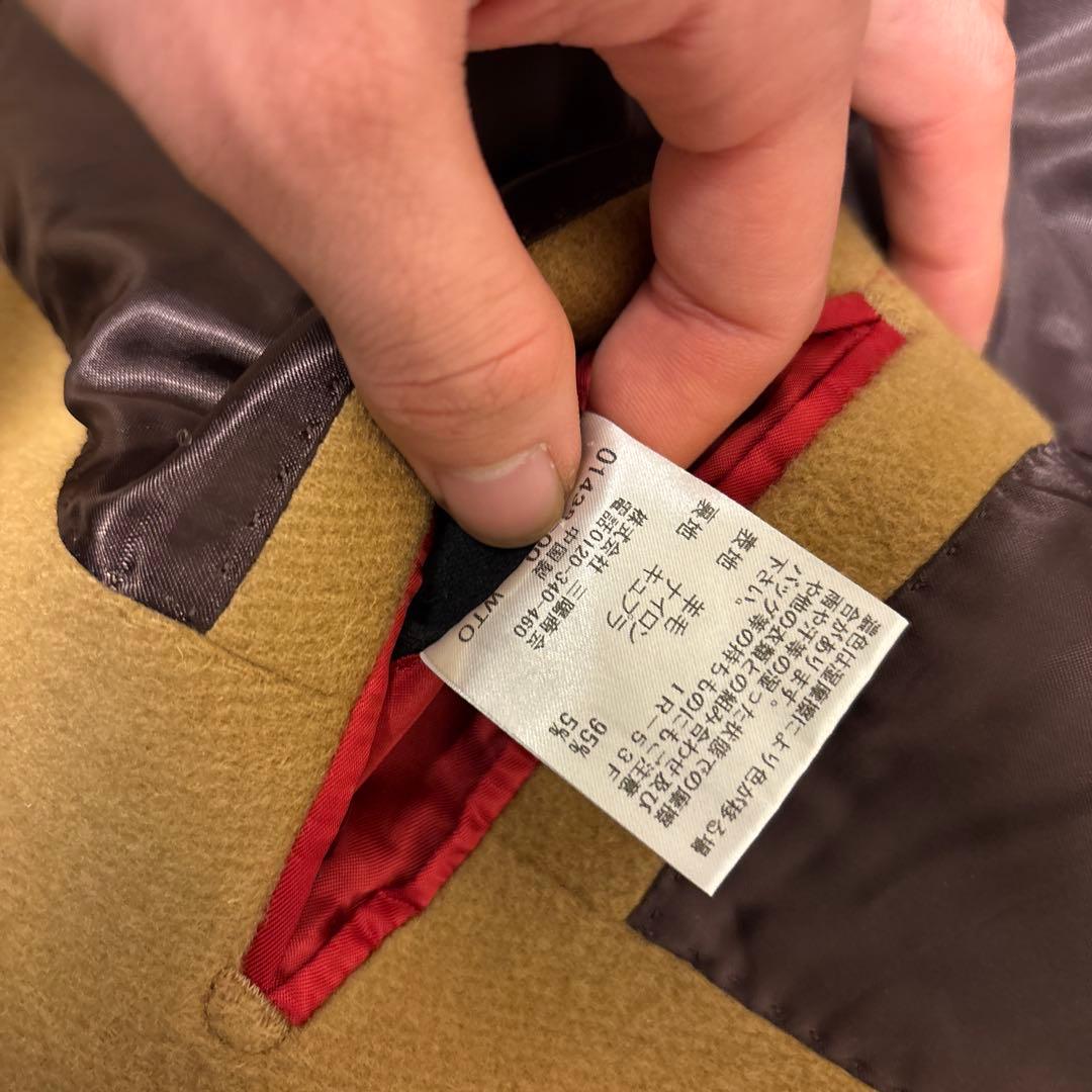 美品】ラブレス ロングチェスターコート ウール 本切羽 ベージュ M