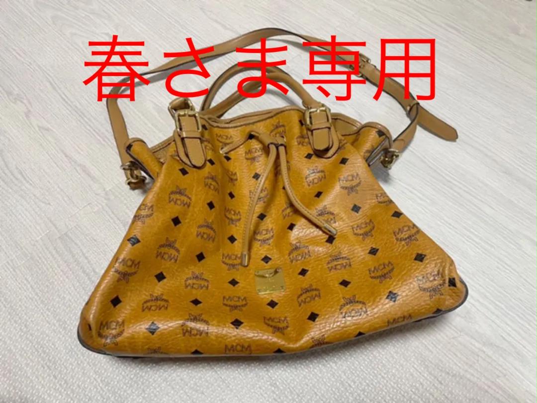 MCM 2way ショルダーバッグ トートバッグ 巾着 正規品