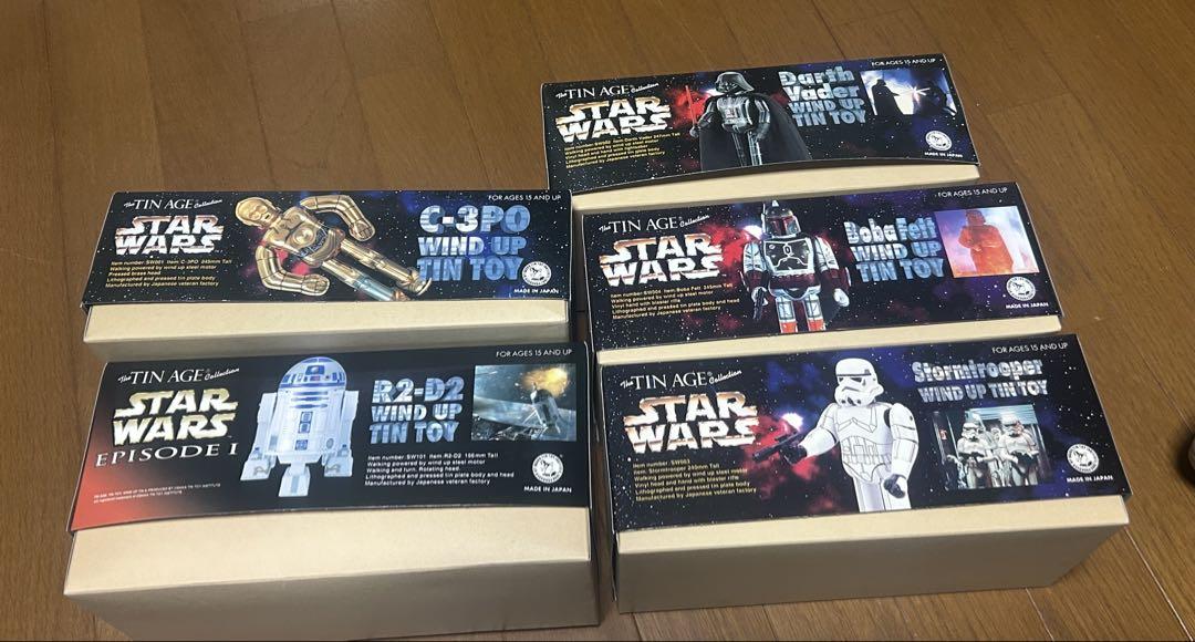 スターウォーズ ブリキ C-3PO R2-D2 ボバ ダースベイダー