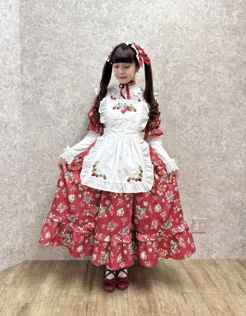 クラシックベリー刺繍エプロン | kawaii | axes femme online shop