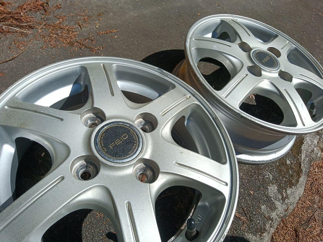 軽トレーラー用 アルミホイール R12 2本 ブリヂストン フェイド 社