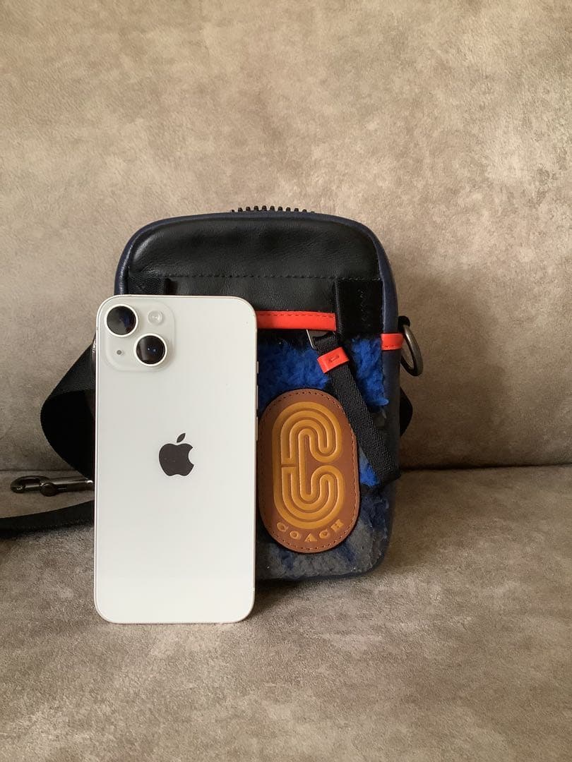 COACH ショルダーバッグ 青/黒/赤