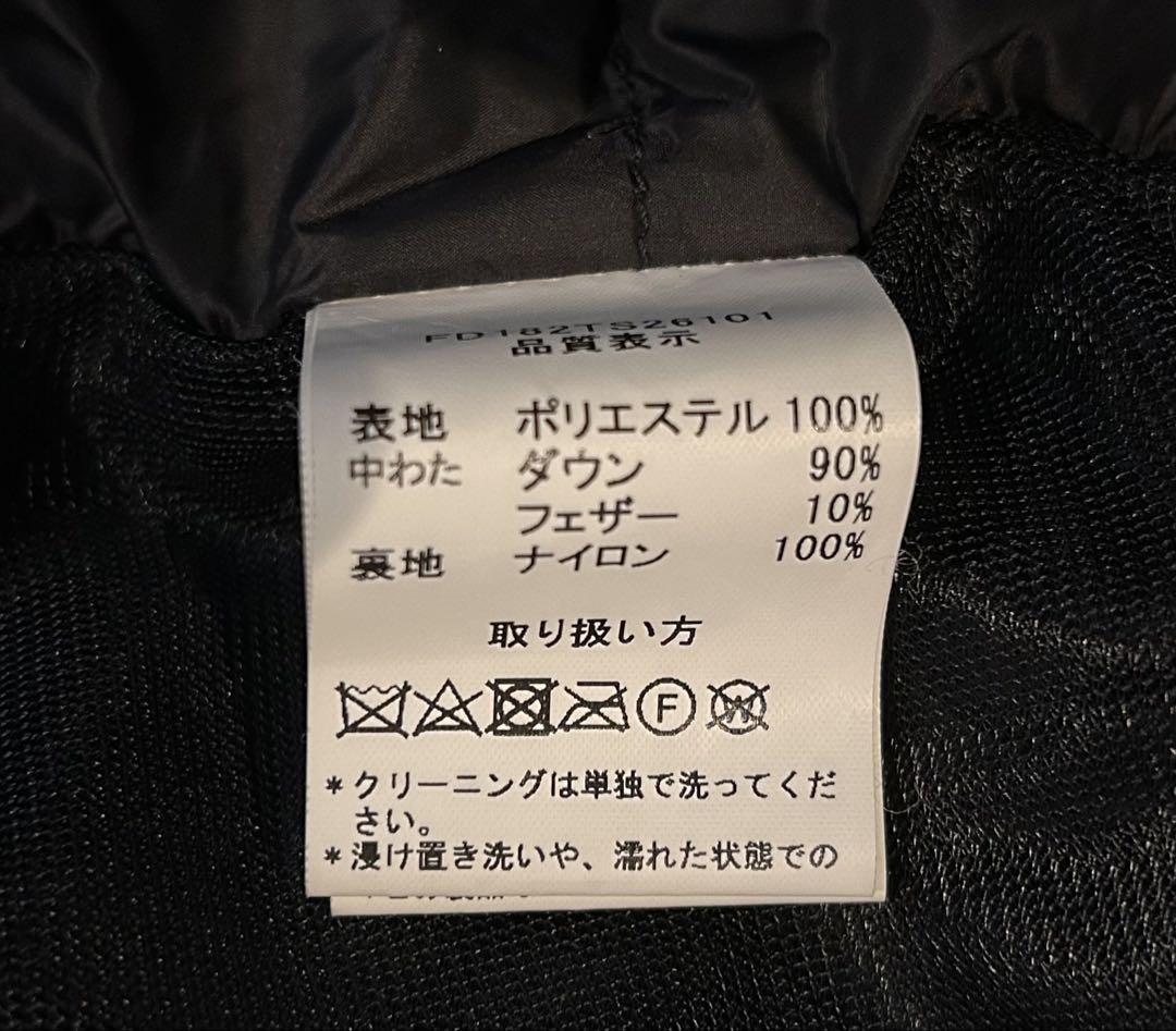 値下げ　FIDELITY ダウン ピーコート Sサイズ　黒