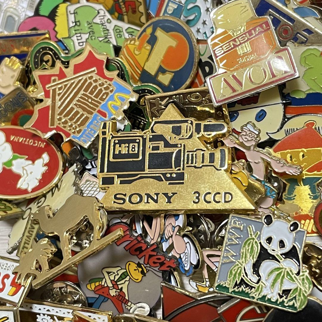 集めたくなる フランス　ピンバッジ　190個セット　まとめ売り　ヴィンテージ 集めたくなる フランス ピンバッジ 190個セット まとめ売り