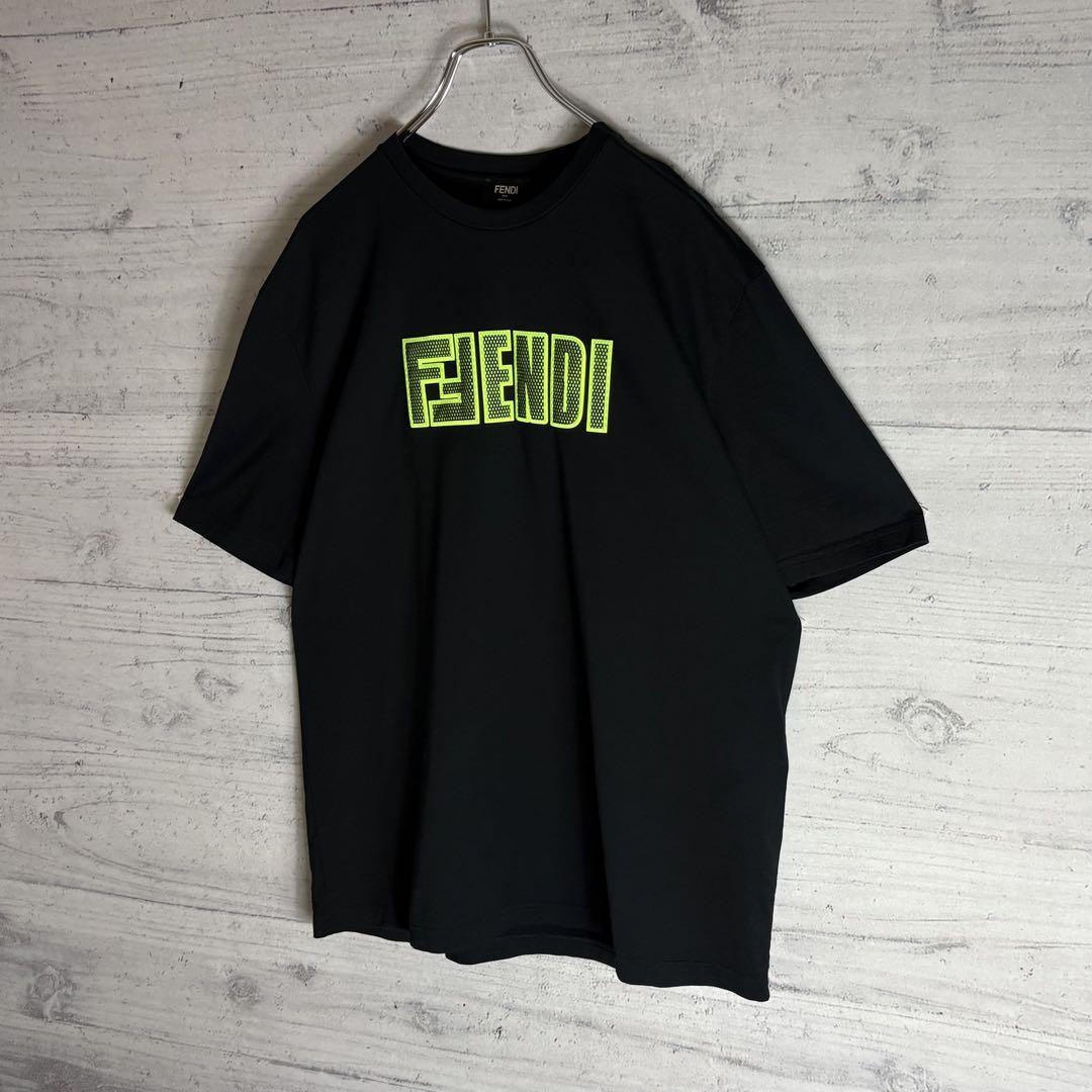 極美品✨FENDI メッシュ3Dロゴ Tシャツ L 入手困難 - メルカリ