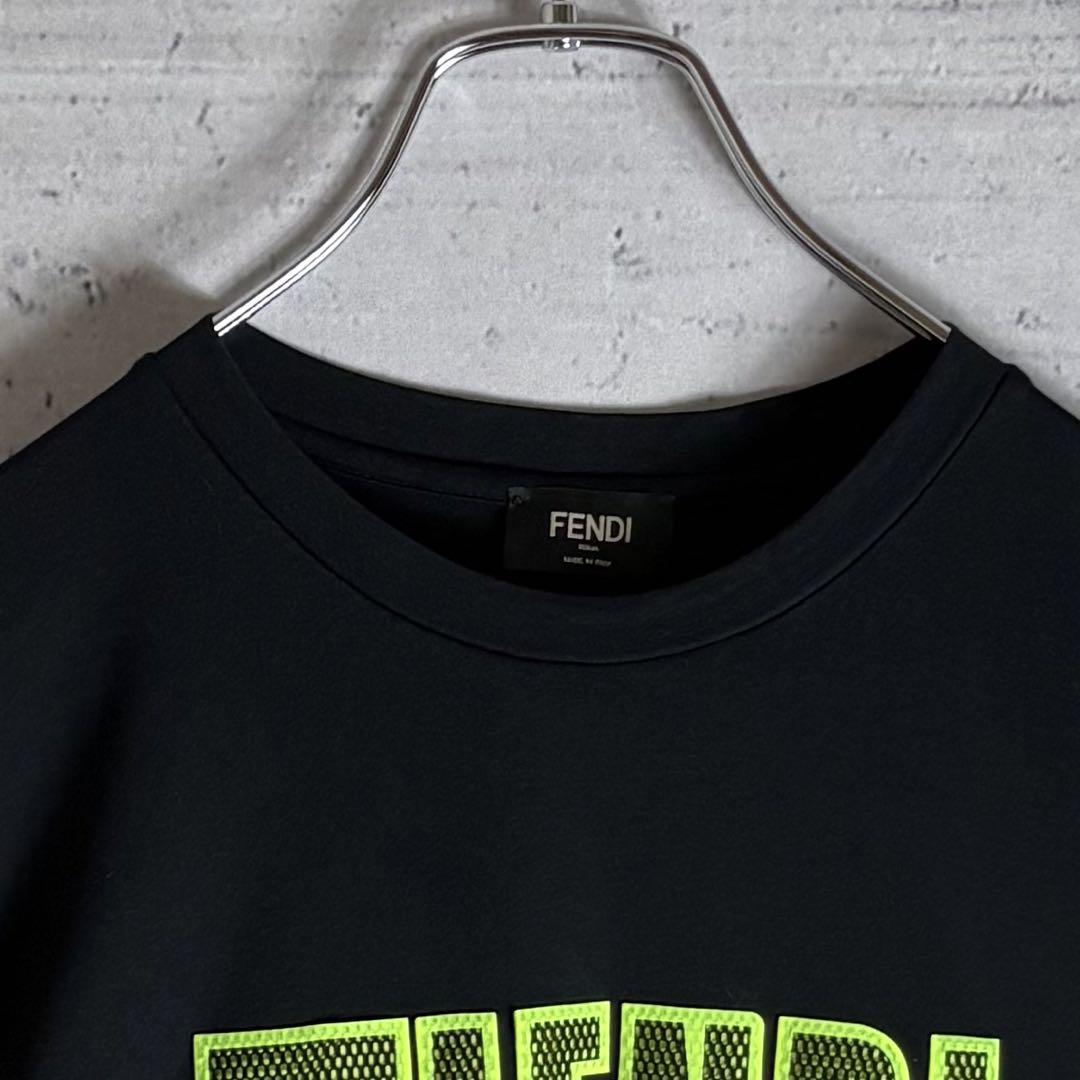 極美品✨FENDI メッシュ3Dロゴ Tシャツ L 入手困難 - メルカリ