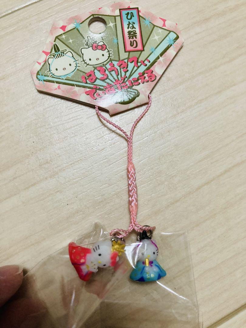 激レア　キティ　ダニエル ひな祭り ストラップ　根付け　ひなまつり