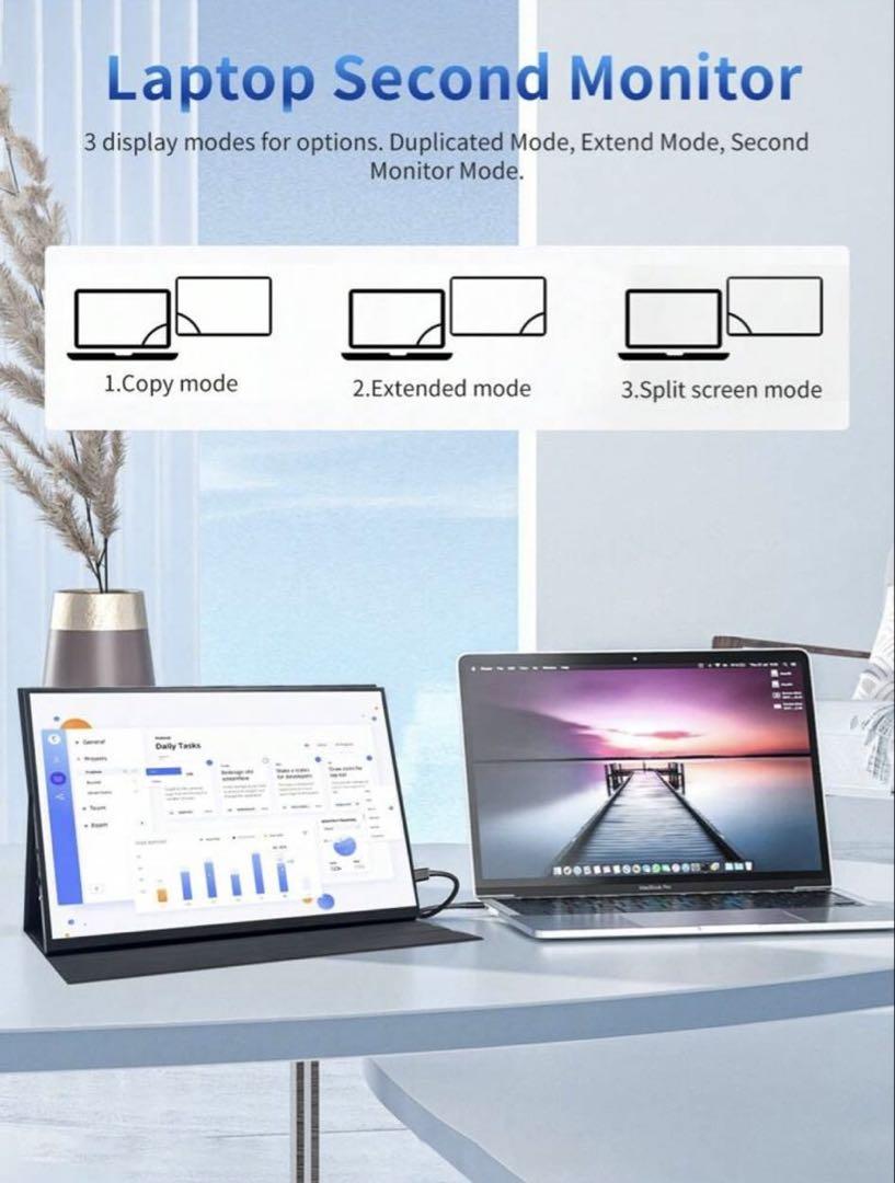 144Hz対応 16インチ ゲーミングモバイルモニター PS5/PC/スマホ用