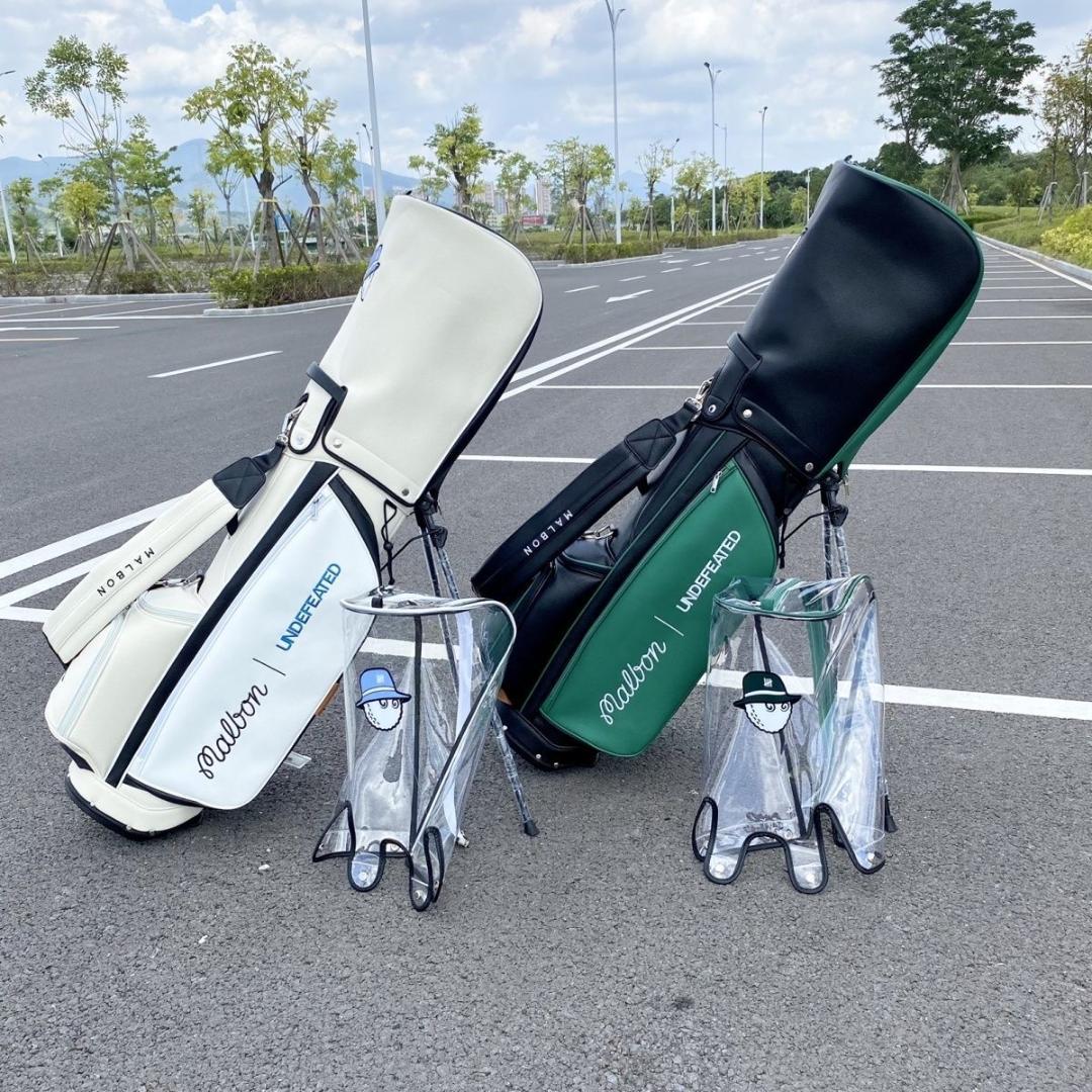 マルボンゴルフ キャディバッグ malbon golf ゴルフバッグ 白色