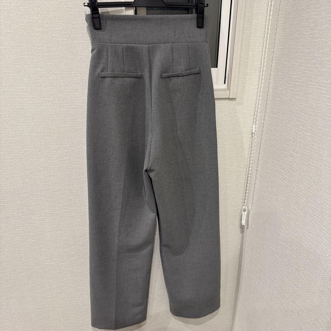 maison de Dolce.オーバーラップストレートパンツgray Sサイズ