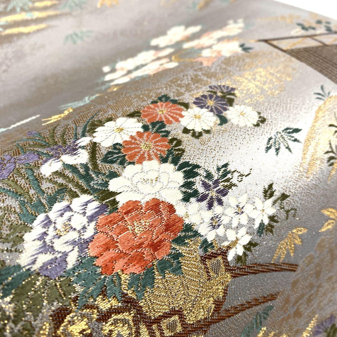 A1727 ○高級 正絹 唐織 六通 袋帯 - メルカリ