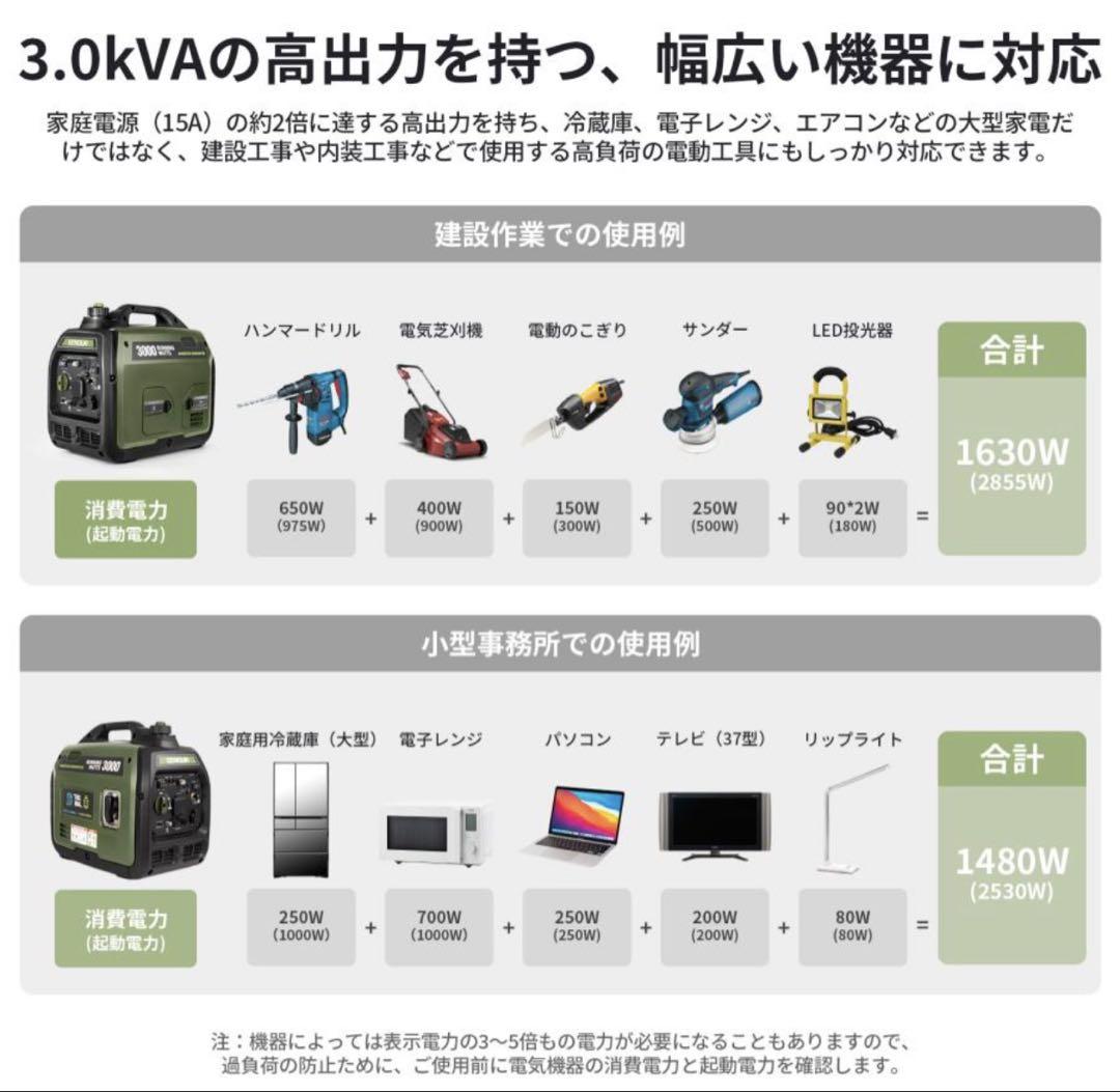 インバーター発電機