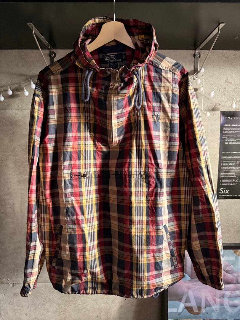 Polo by Ralph Lauren 90s チェック柄アノラックジャケット