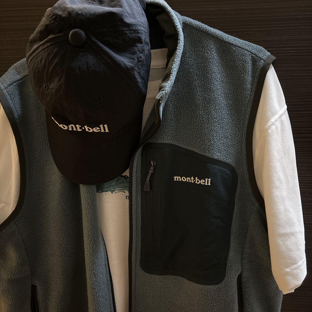 モンベル　mont-bell 3点セット　フリースベスト　Tシャツ　キャップ モンベル mont-bell 3点セット フリースベスト Tシャツ キャップ