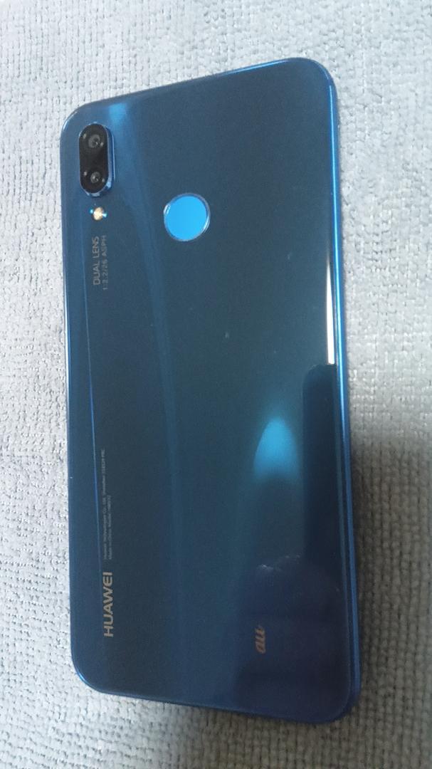美品HUAWEI P20 Lite クラインブルー希少な 64 GB　 au