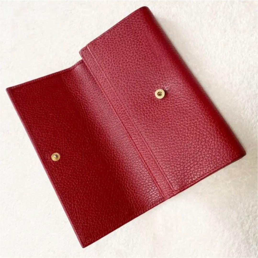 超激安安い 美品 マーモント レザー コンチネンタル jo1RN-m62615276086 GUCCI 長財布 赤 超激得国産
