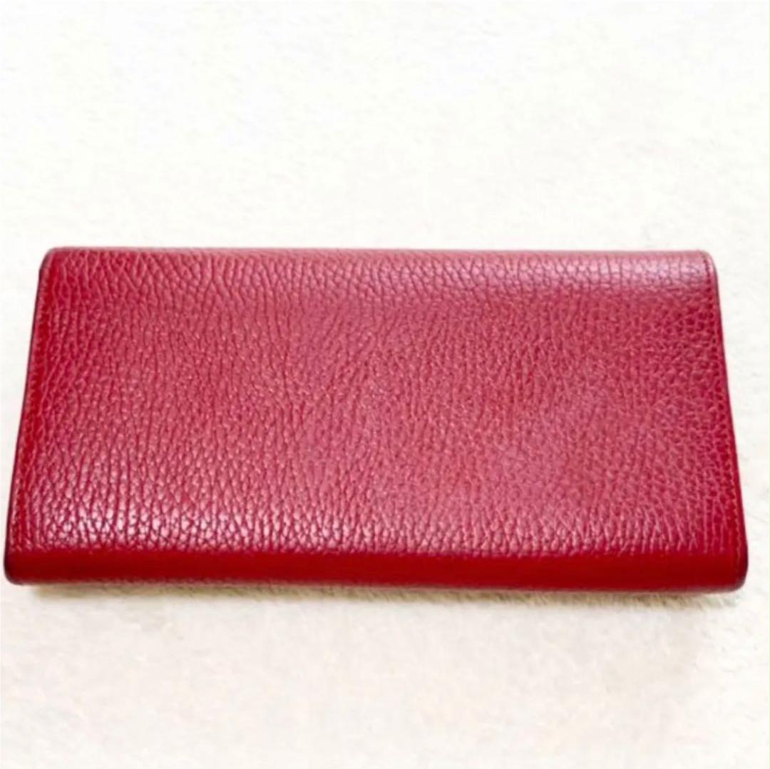 超激安安い 美品 マーモント レザー コンチネンタル jo1RN-m62615276086 GUCCI 長財布 赤 超激得国産