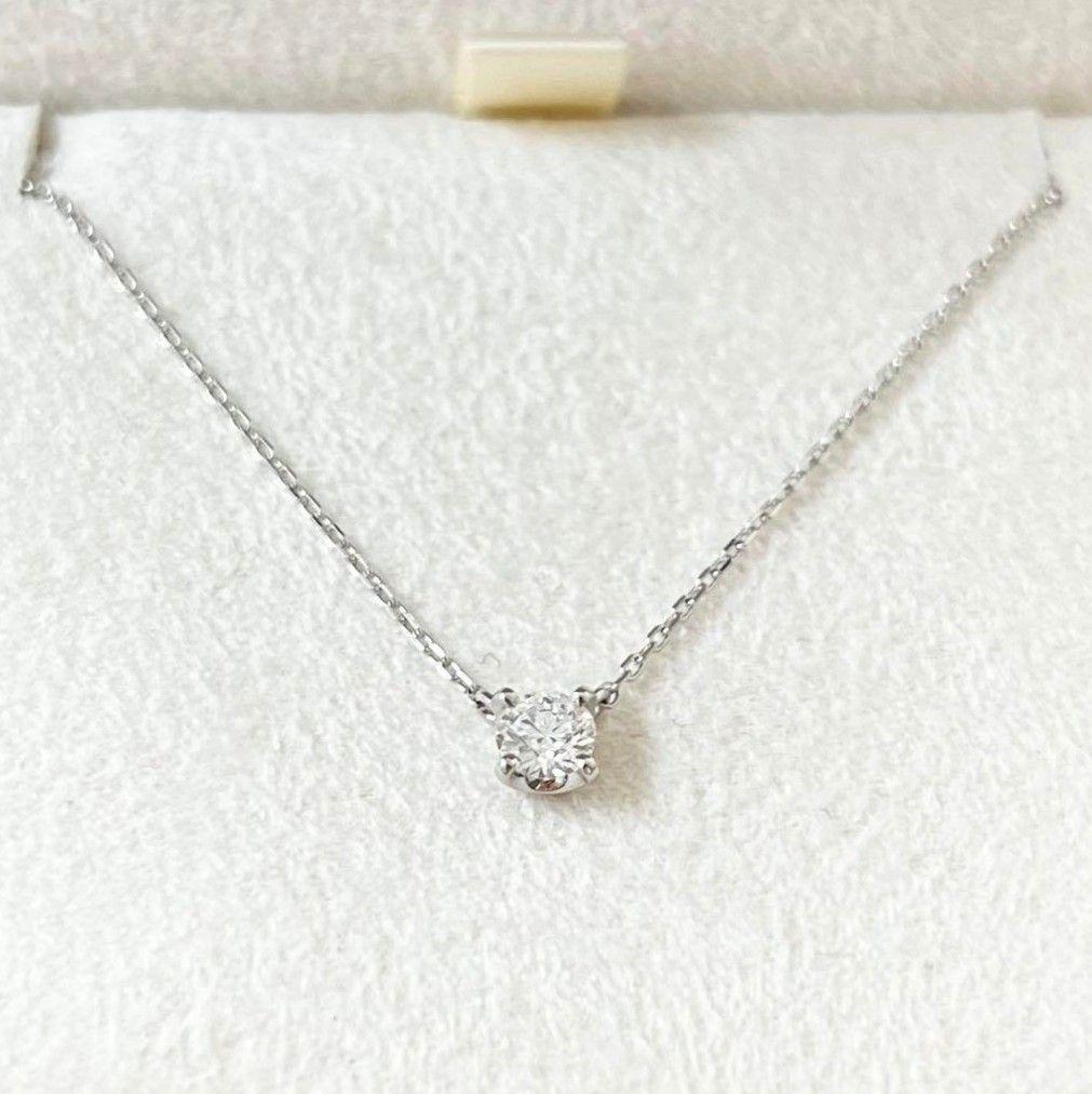 ヴァンドーム青山 エクセレント キャトル ネックレス Pt950 0.180ct