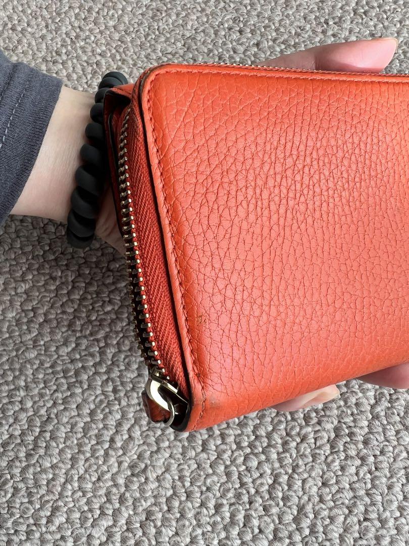 GUCCI オレンジ レザー 長財布