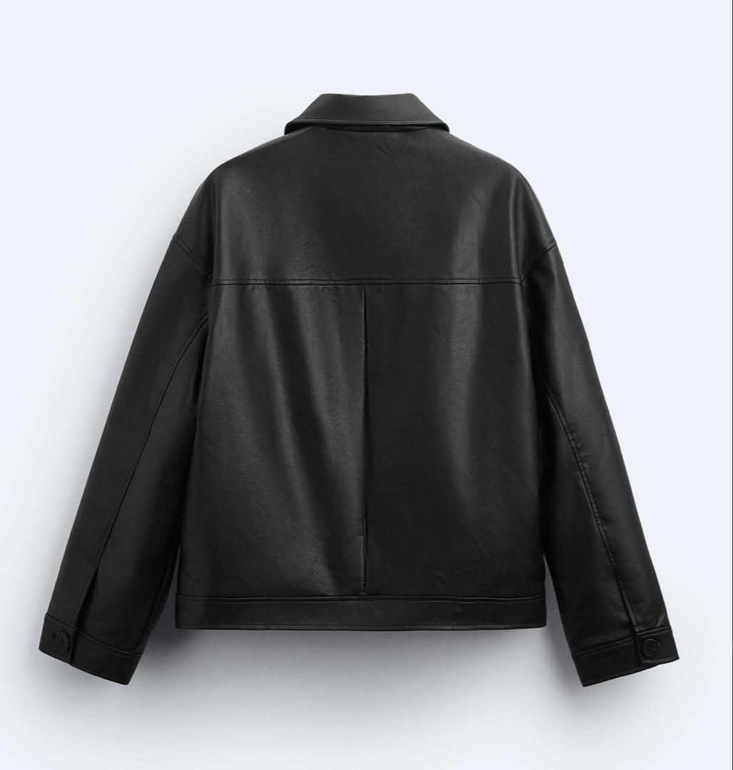 ZARA ブラックレザージャケット
