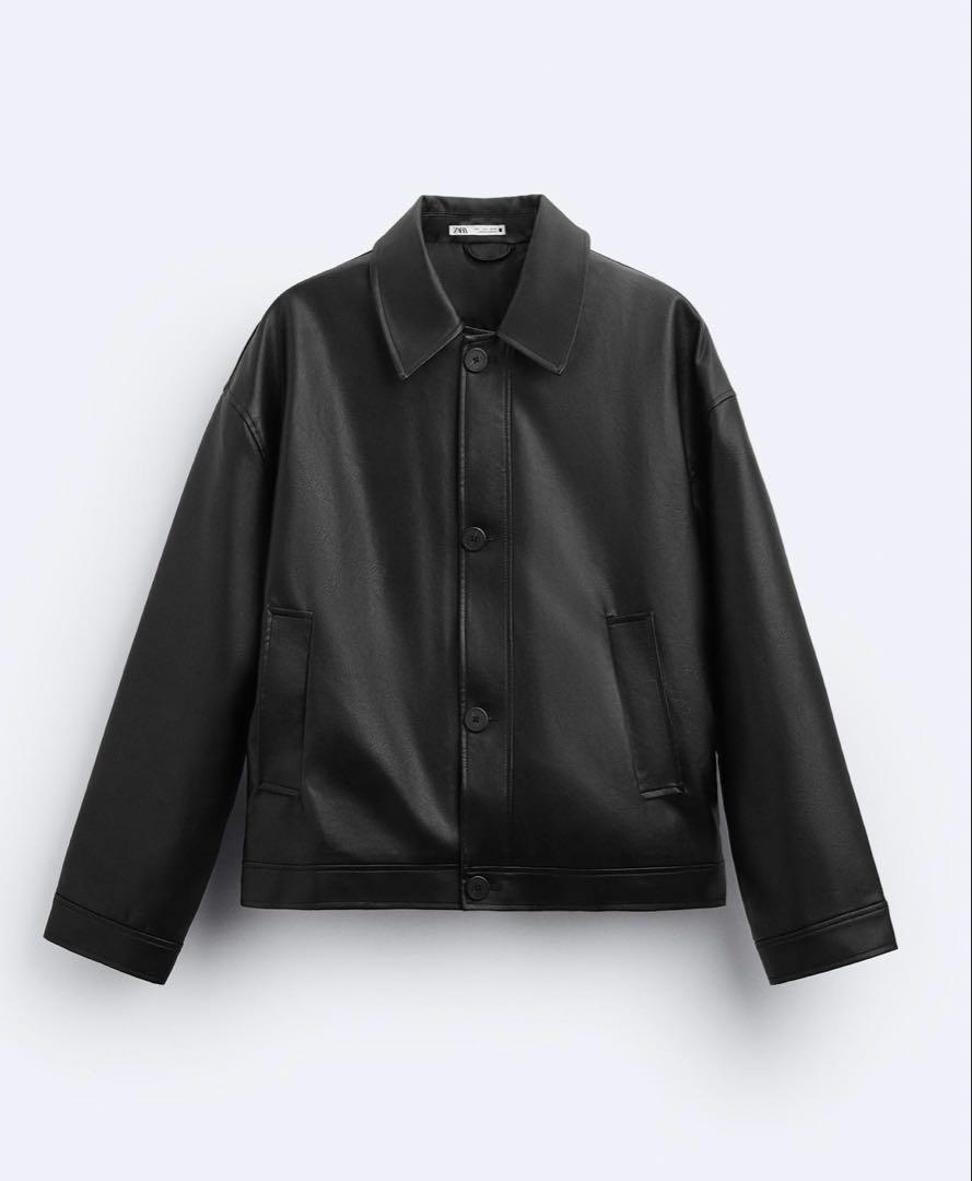 ZARA ブラックレザージャケット