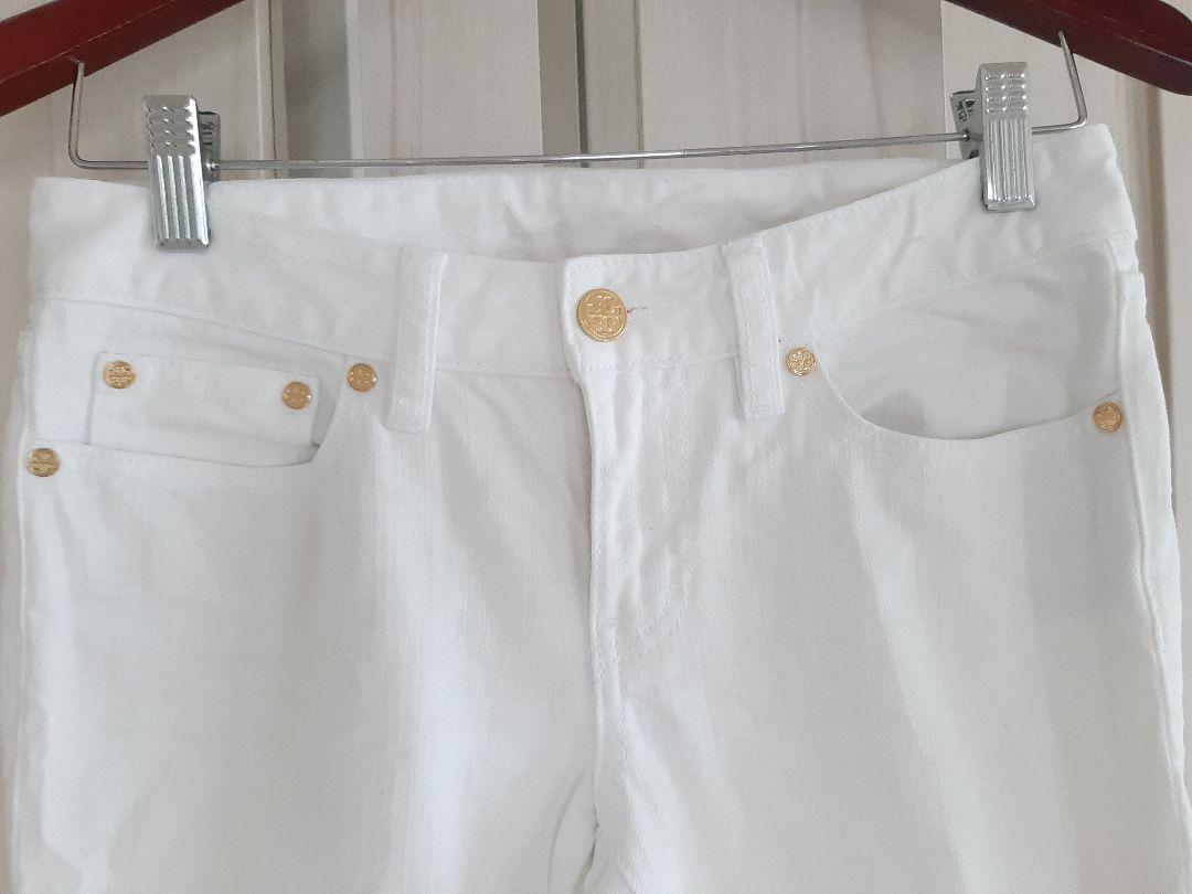 ☆美品☆【Tory Burch】トリーバーチ　白スキニーデニム