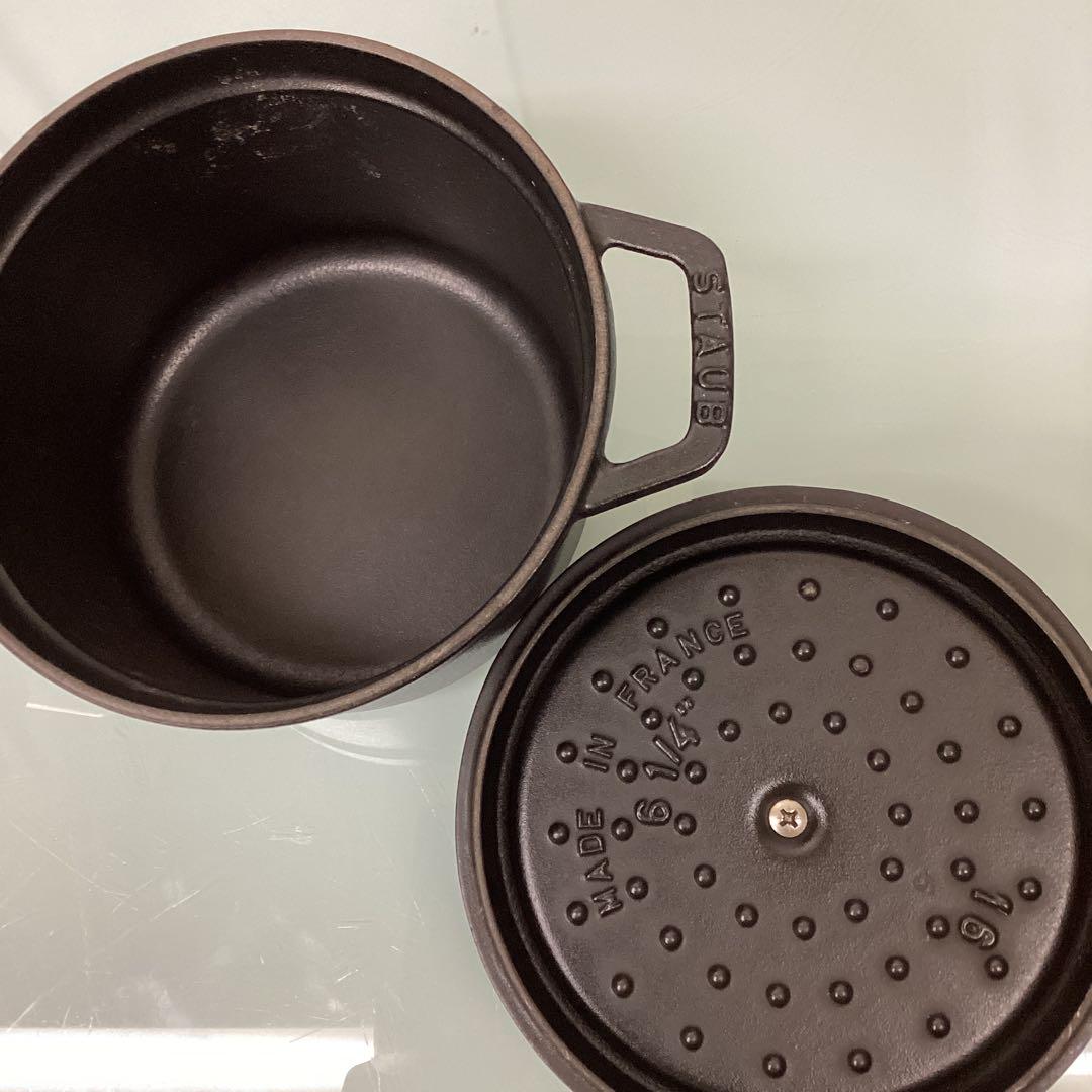 ストウブ　LA COCOTTE 両手鍋　16cm ココット　ブラック