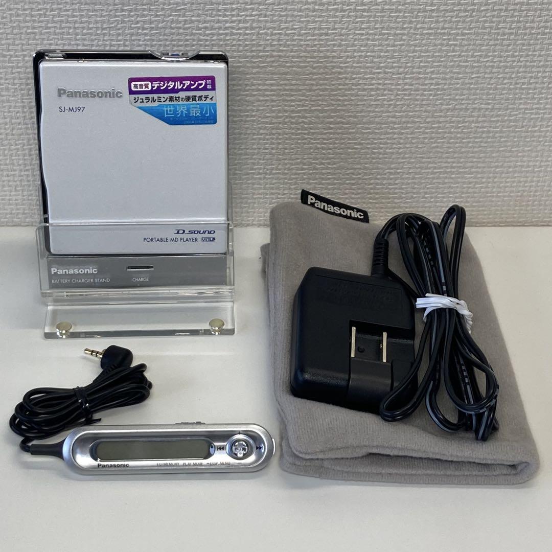Panasonic SJ-MJ97　ポータブルMDプレイヤー　動作確認済み Amazon.co.jp: パナソニック ポータブルMDプレーヤー シルバー