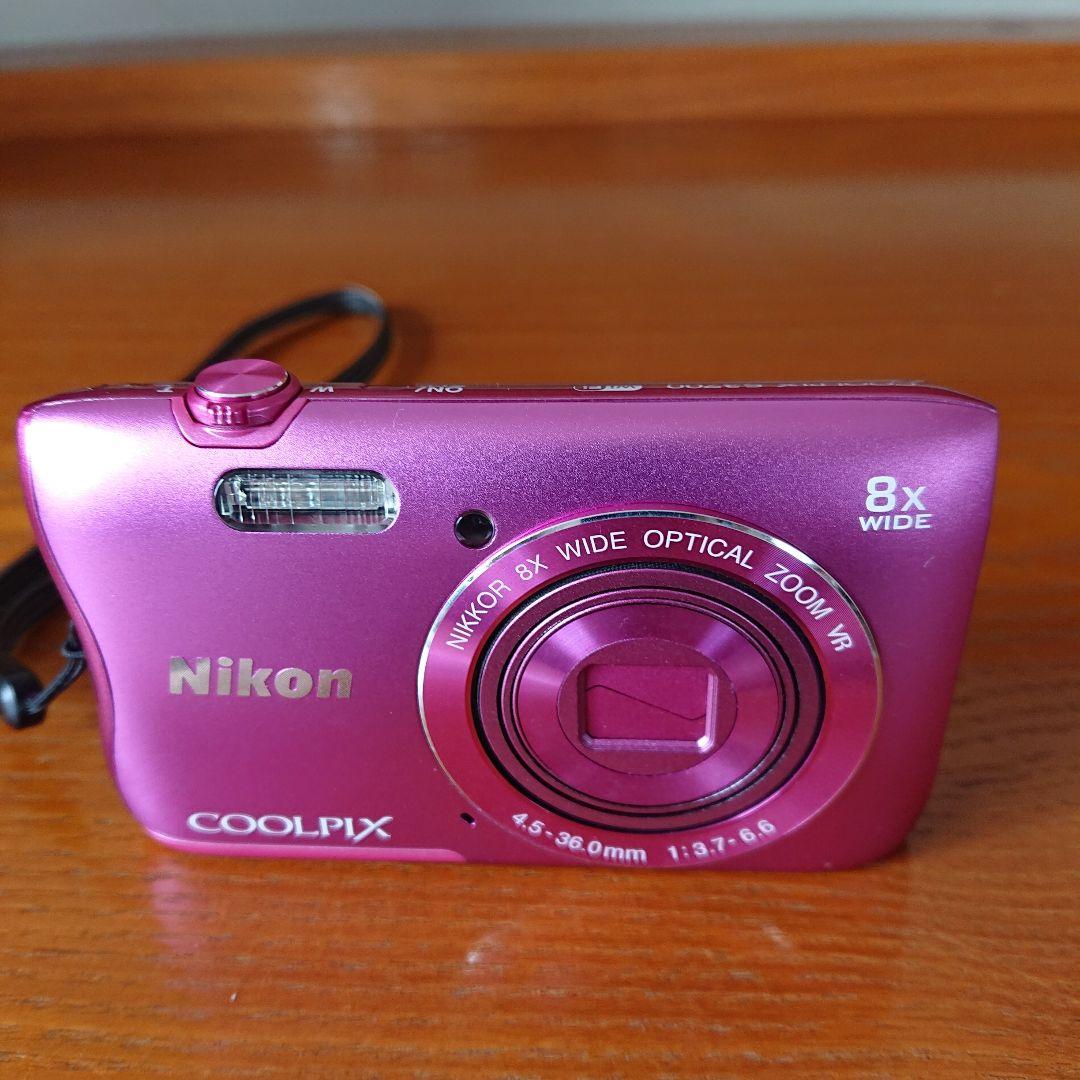 ( 236 ) Nikon COOLPIX S3700ピンク 8倍ズーム