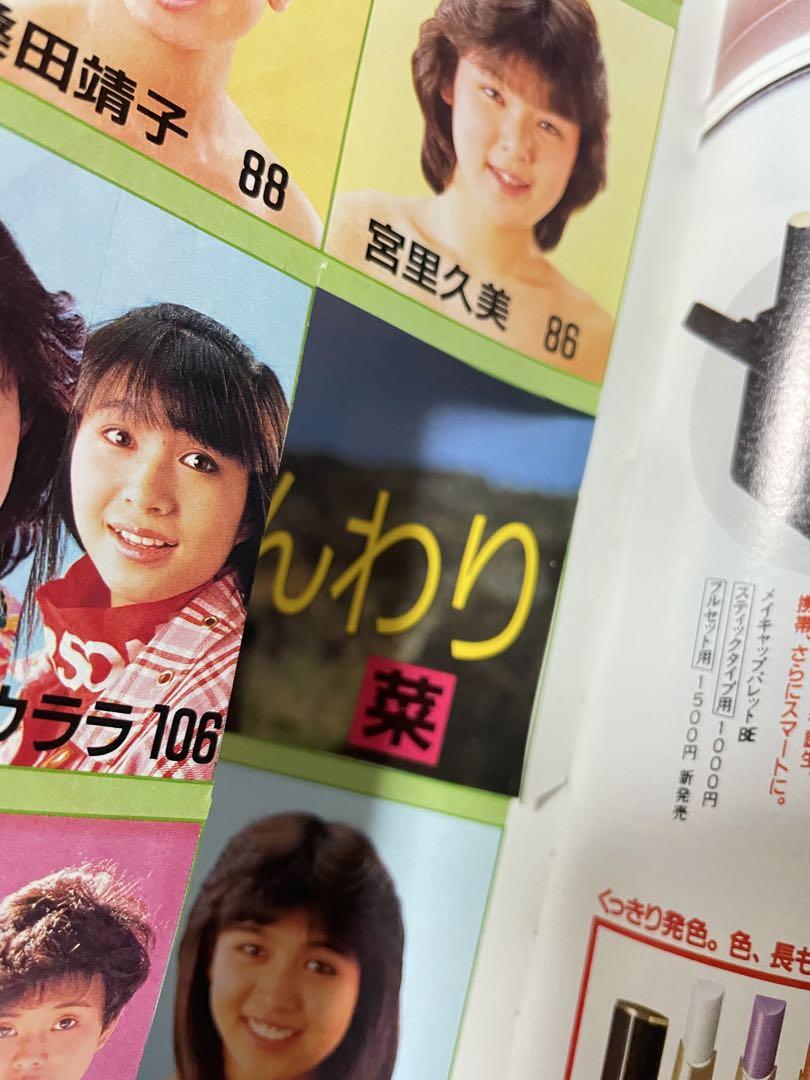 明星ヘアカタログ 85年春の号　菊池桃子　中森明菜　岡田有希子　薬師丸ひろ子