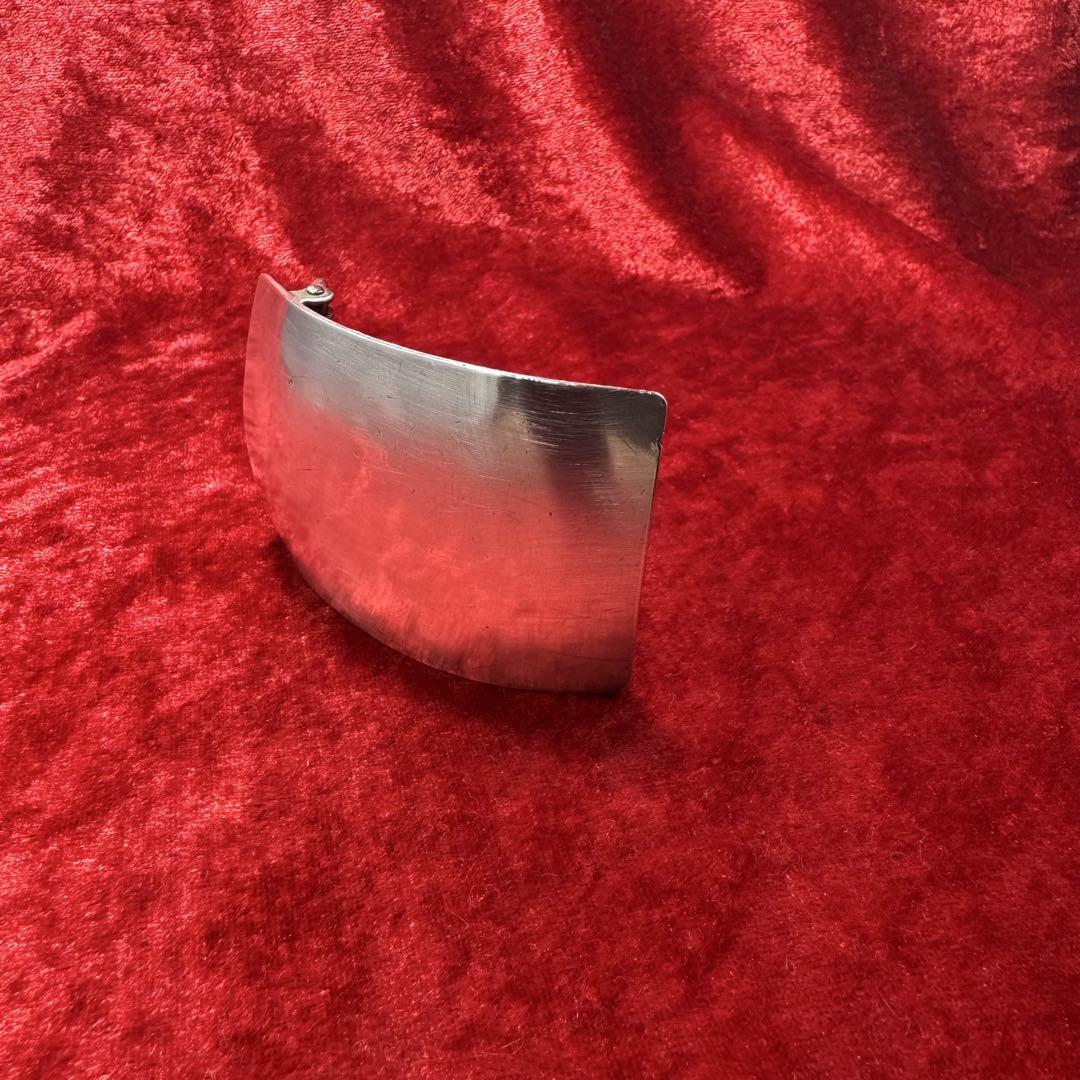 銀製品 無骨デザインバックル レッドムーン/RED MOON