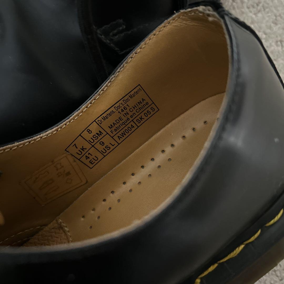Dr. Martens 3ホール ブラック 26cm スチールトゥ