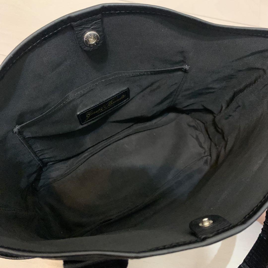 美品　ジャンティバンティ　ツールトートバッグ　黒　カモフラ　レザー