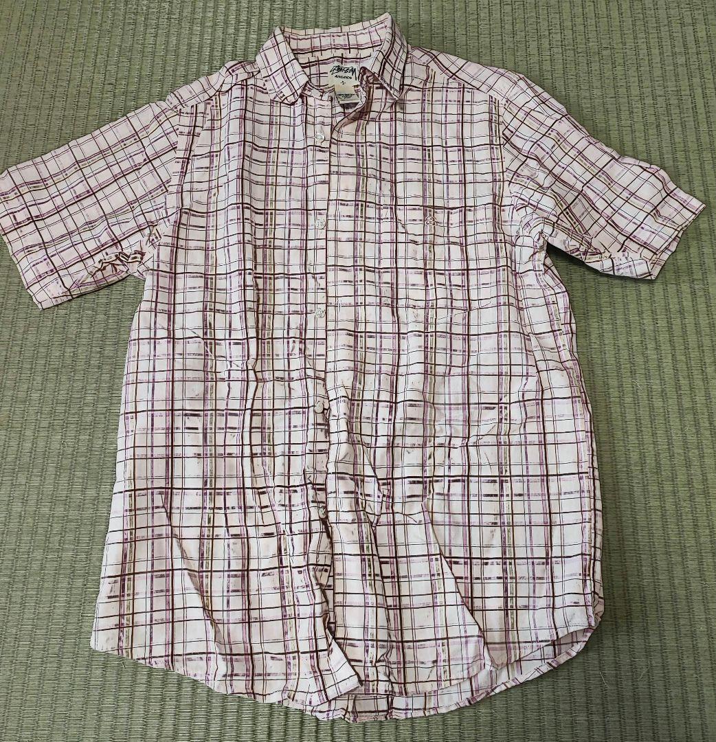 Stussy チェック柄 半袖シャツ S