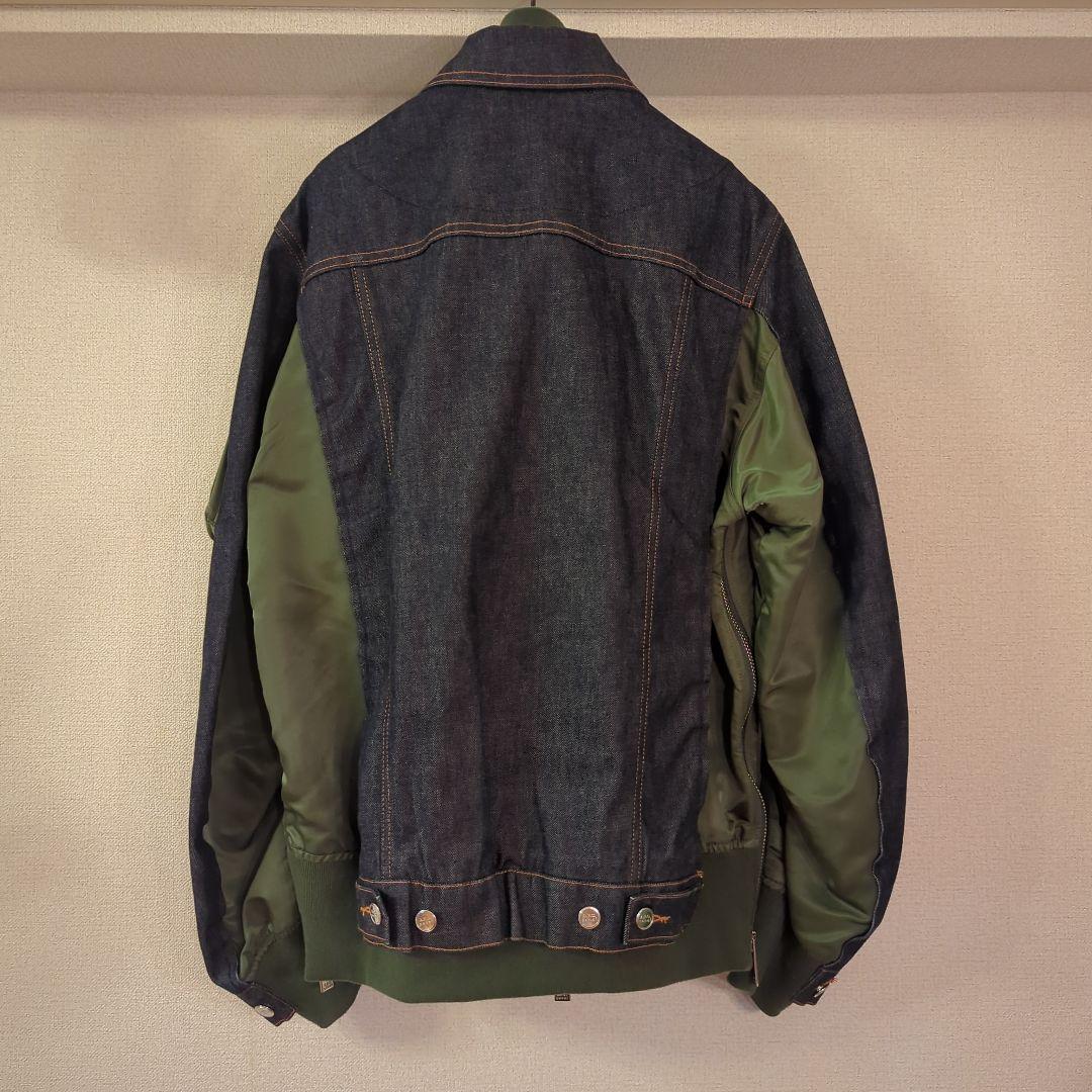 sacai A.P.C. デニム MA-1 ドッキングジャケット