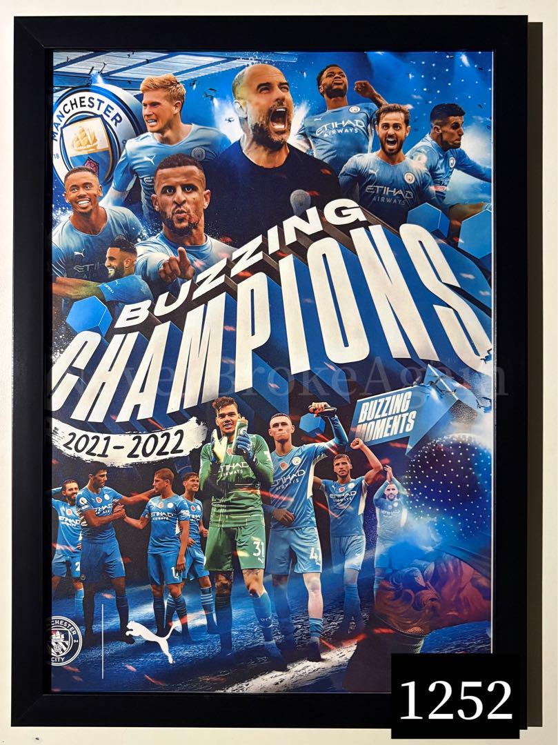 マンチェスターシティ　PL初優勝メンバー　アート 8年前の今日。マンチェスター・C初のプレミアリーグ制覇を