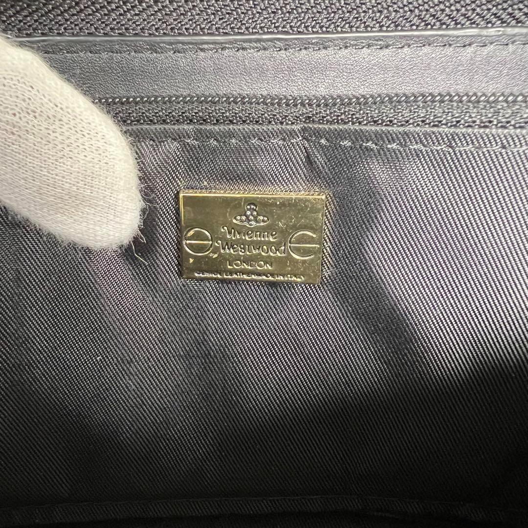 【極美品】 ヴィヴィアンウエストウッド 長財布 ラウンドファスナー 金オーブ