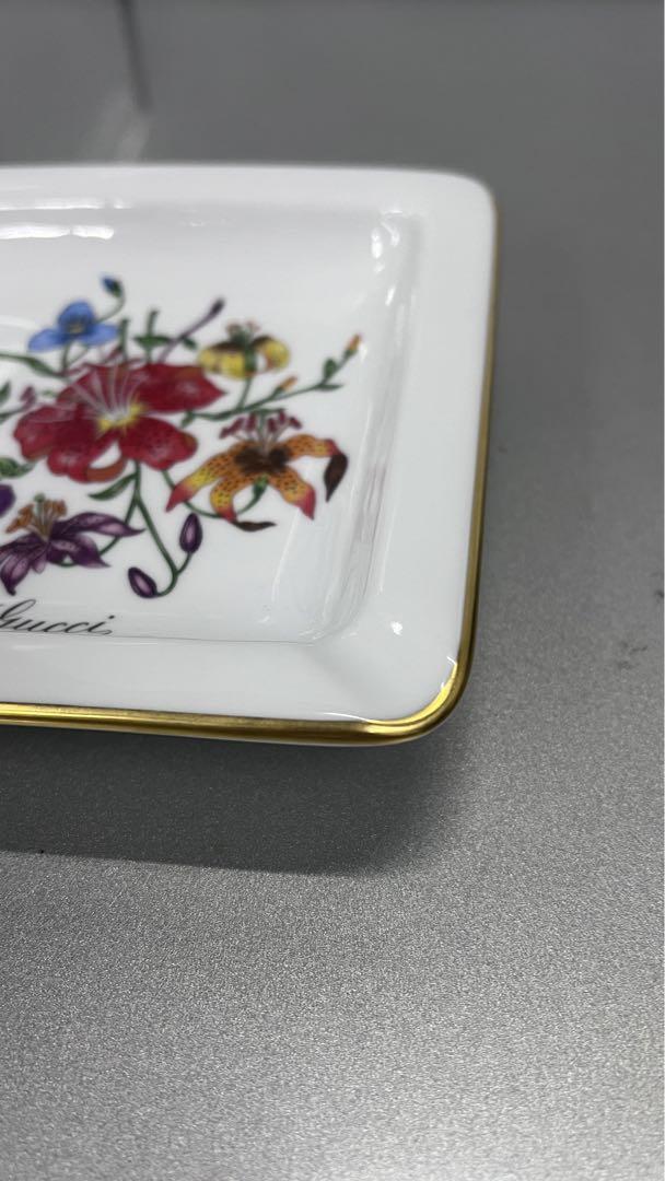 希少！レア商品　GUCCI  リチャードジノリ　小物入れ　アッシュトレイ　花柄