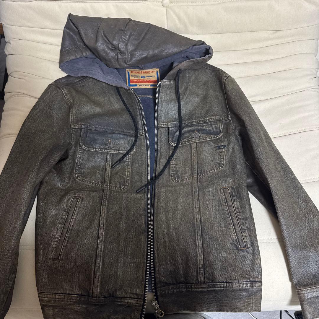 Diesel D-Gross-S1 フード付きデニムジャケット