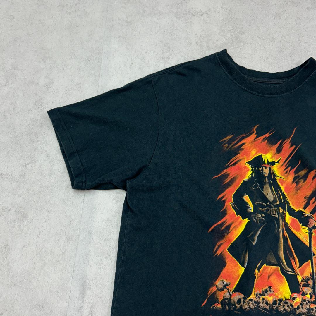 史上一番安い パイレーツオブカリビアン 古着 Tシャツ ジャック・スパロウ トップス