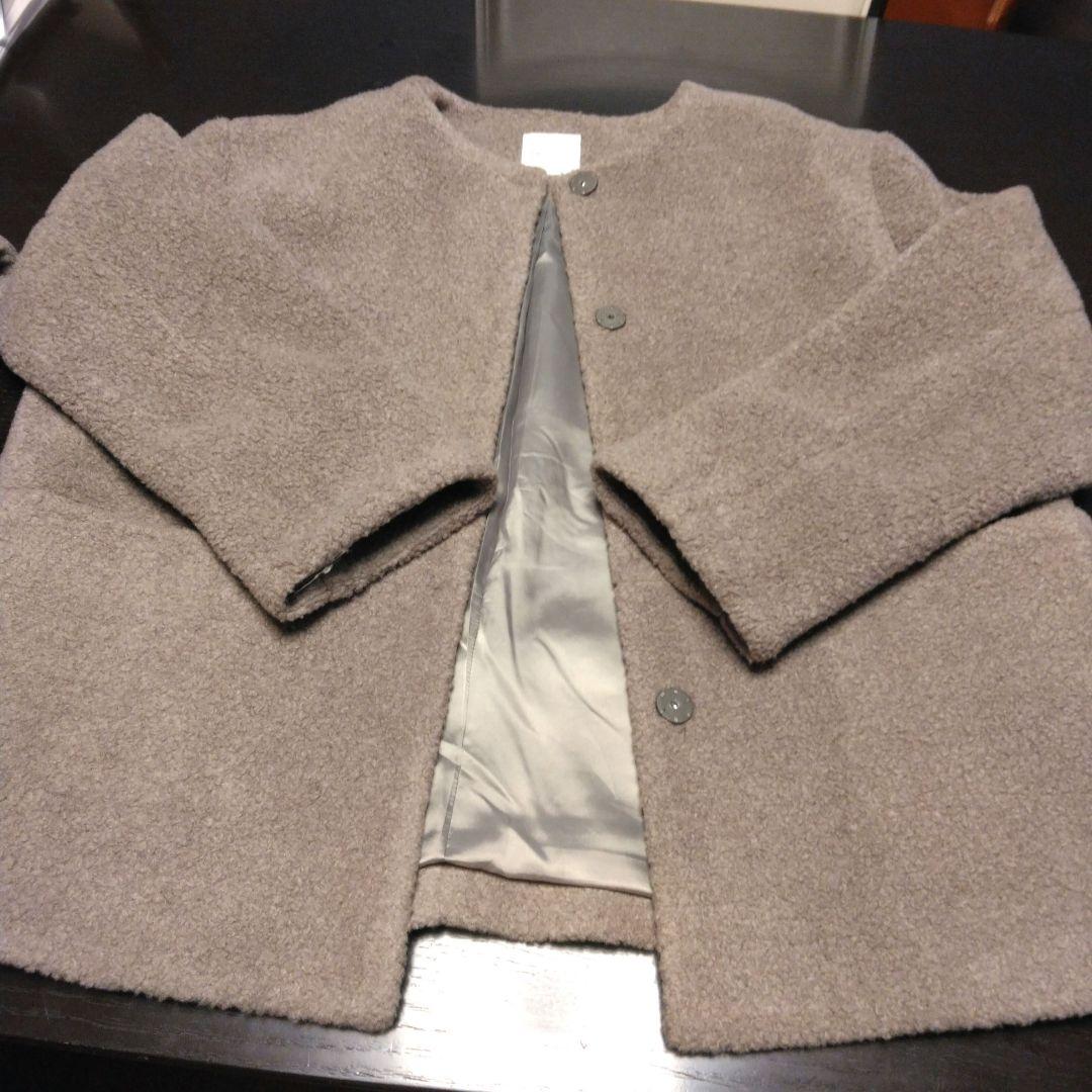 北欧暮らしの道具店 大人のための　ウールボアコート マフラー付き