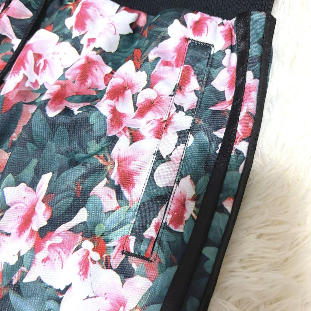 adidas アディダス 美品 ジャージ セットアップ 花柄 ツツジ L