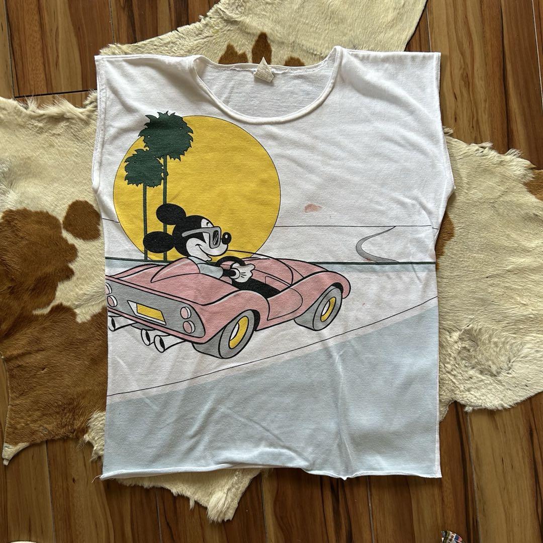 disney ディズニー 80s 90s vintage ノースリーブTシャツ